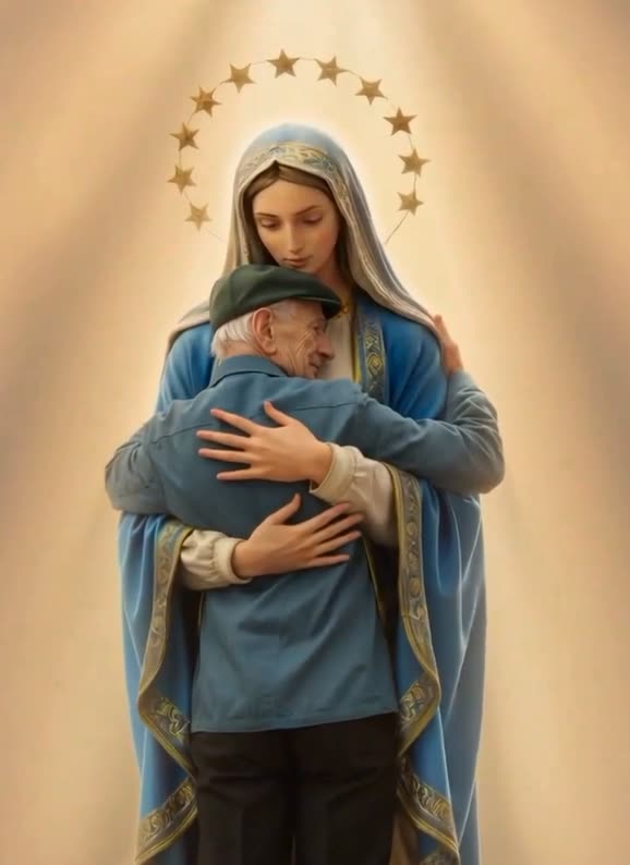 Nossa Senhora acolhendo o ente querido